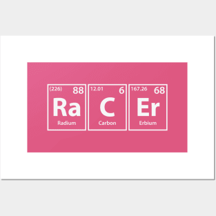 Racer (Ra-C-Er) Periodic Elements Spelling Posters and Art